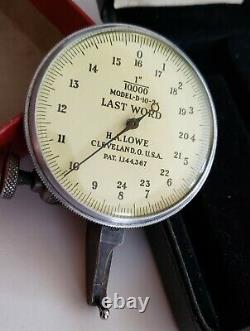 1915-1935 Antique H. A. Lowe Starrett Last Word Dial Indicator No D-10-2.0001