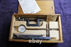Antique Starrett 196 Dial Indicator Set In Wood Box