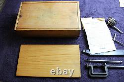 Antique Starrett 196 Dial Indicator Set In Wood Box