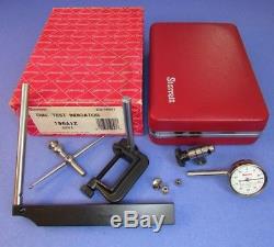 Beautiful STARRETT 196A1Z Dial Test Indicator in red Case & Box Machinist