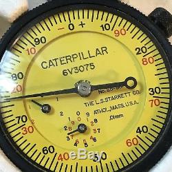 CAT Caterpillar 6V3075 Dial Gauge Indicator Starrett Excellent