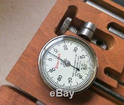 Complete And Nice Starrett No. 196 Dial Test Indicator With Box