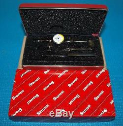 EXCELLENT STARRETT 711 LAST WORD DIAL INDICATOR. 0005 with ACCESSORIES and CASE