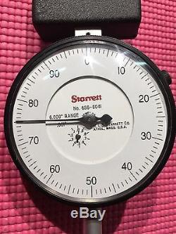 EXCELLENT Starrett Dial Indicator 6 Inch Range With 3.5 DIA FACE Model 656-6041