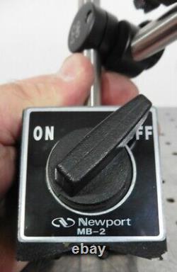 G168999 Starrett Last Word 711 Dial Indicator. 001 Resolution & Newport Mag-Base