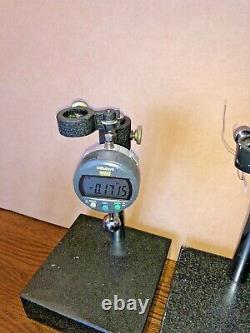 Granite Indicator Stands 6 X 6 Qty 4 Indicators Mitutoyo Federal Spi Starrett