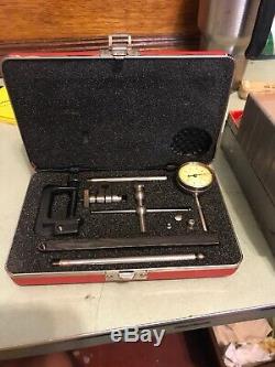 L. S. Starrett 196A Dial Test Indicator Universal Back Plunger with case USA