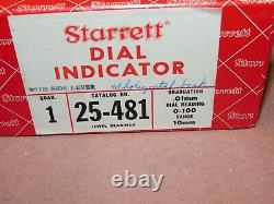 L S Starrett 25-481 Dial Indicator and 99356 Lever Control Machinist Inspection