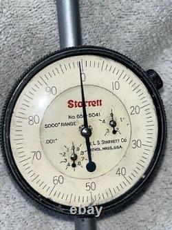 L. S Starrett DIAL Indicator No. 656-5041 5.000-RANGE