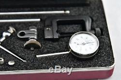 L. S. Starrett NO. 196 Dial Indicator Universal Back Plunger 0-100 Dial COMPLETE
