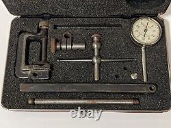 L. S. Starrett No. 196 Jeweled. 001 Universal Dial Test Indicator with Attachments