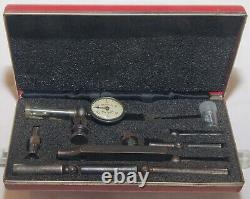 L. S. Starrett No. 711 Last Word Dial Test Indicator withCase & Attachments USA