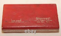 L. S. Starrett No. 711 Last Word Dial Test Indicator withCase & Attachments USA