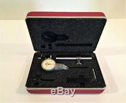 L. S. Starrett No 811-5CZ Swivel Head Dial Test Indicator In Case WithAttachments