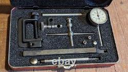 L. S. Starrett Tools USA No. 196 Universal Dial Test Indicator Set in Lufkin Case