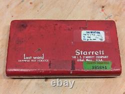 L. S Starrett model 711 Last Word Indicator Set. 0005 with accessories Machinist