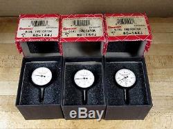 LOT OF 3 Starrett 80-144J Mini Indicator Dial IN BOXES
