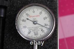 LS STARRETT No. 196 Universal Dial Test Indicator Set in Padded Case Works