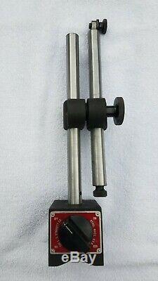 LS Starrett No 659 Dial Indicator Magnetic Base Holder, On/ Off Switch Made USA