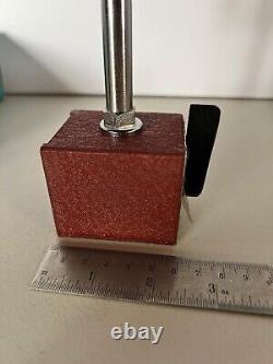 Lot Fowler Magnetic Base 52-585-010 and Starrett No. 25-441.001 Dial Indicator