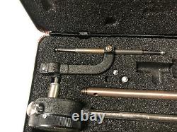 MACHINIST TOOLS LATHE MILL Starrett Dial Indicator Gage Set in Case GrncB