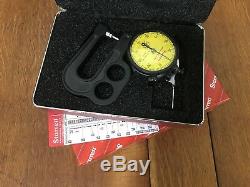 Mint Starrett Portable Dial Thickness Tool 1015MA & Case Machinist Indicator