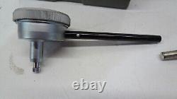 Mitutoyo 1157 & Starrett 196 Back Plunger Indicators in. 001 Graduations