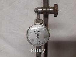 Mitutoyo Dial Test Indicator 513-202.0005 with Starrett base + set of rods