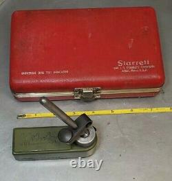Mitutoyo No. 7024 magnetic base with Starrett No. 196 dial indicator set U. S. A