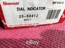NEW Starrett Dial Indicator 5 in Range With 2.25 DIA FACE Model 25-5041J