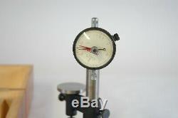 NICE STARRETT PRECISION DIAL BENCH GAGE NO. 652 With 25-109 INDICATOR with box