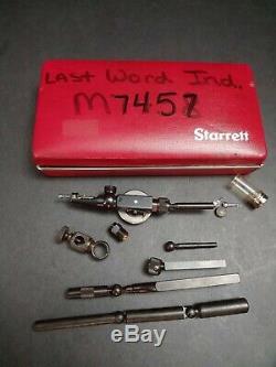 NICE & USA Made! Starrett No. 711 Last Word Dial Indicator & Attachments LCSZ