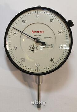 NOS 1977 Starrett 656-441 Dial Indicator 0-1.000 and. 001 withBox & Docs