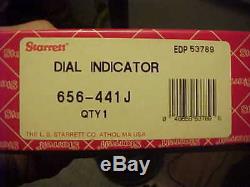 NOS In Box Starrett No 656-441J 3 1/2 Dial Indicator 1.000 Range. 001 Grad