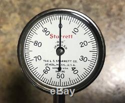 NOS Vintage Starrett Universal Dial Test Indicator Machinist Specialty Tool 196A