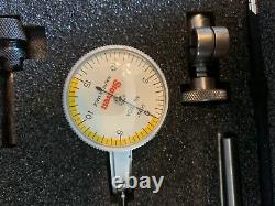 New Starrett 709ACZ Dial Test Indicator With Attachments Never Used