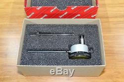 New Starrett Back Plunger Dial Indicator with Deep Hole Attachment 0-5mm 0.01mm
