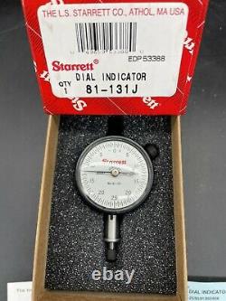 New Starrett Dial Indicator Lug Back 0-0.125 Range / 0.0005 Graduation