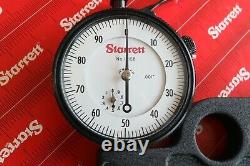 New Starrett Outside Dial Thickness Gage Gauge 0-1 / 0.001 / 2.5 Deep Throat