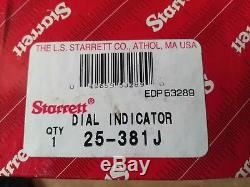 New in box Starrett 25-381J Dial Indicator