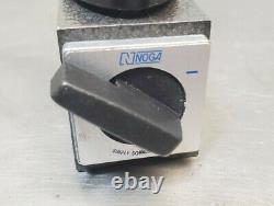 Noga No. PH6400 magnetic base with Starrett No. 81-245.125 dial indicator