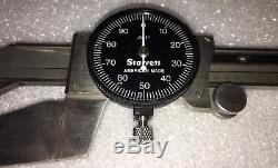PROTOTYPE STARRETT 6 IN DIAL INDICATOR/WHAT IS IT With 1 IN ROUND STD WOOD CASE