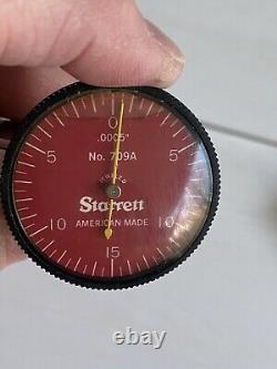 R709AZ Starrett Dial Test Indicator with Dovetail Mount. 030 Pre-Owned
