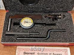 STARRETT. 0001 Inch DIAL INDICATOR NO 711-T1 with CASE