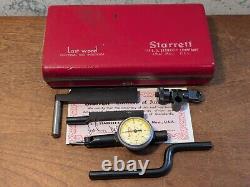 STARRETT. 0001 Inch DIAL INDICATOR NO 711-T1 with CASE