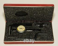 STARRETT. 0001 Inch Last Word white DIAL INDICATOR NO 711-T1 with CASE Mint cond