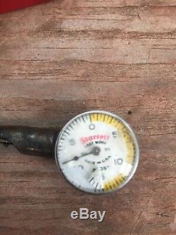 STARRETT. 0005 INCH LAST WORD DIAL INDICATOR NO 711 with CASE & ACCESSORIES
