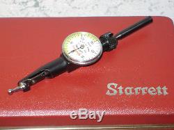STARRETT. 0005 INCH LAST WORD DIAL INDICATOR NO 711 with CASE & ACCESSORIES