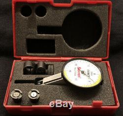 STARRETT. 0005 Inch DIAL INDICATOR NO. 3 709A with Original Case And Attachments