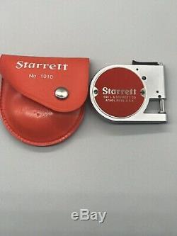 STARRETT 1010-E POCKET DIAL CALIPER GAGE withPROTECTIVE POUCH In GOOD CONDITION